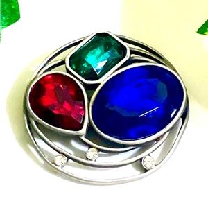 HTF Signed Vintage Luca Razza Geometric Brooch